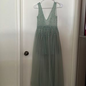 Floral Sleeveless Fit and Maxi Dress